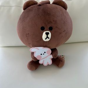 Line friends bear stuffed animal